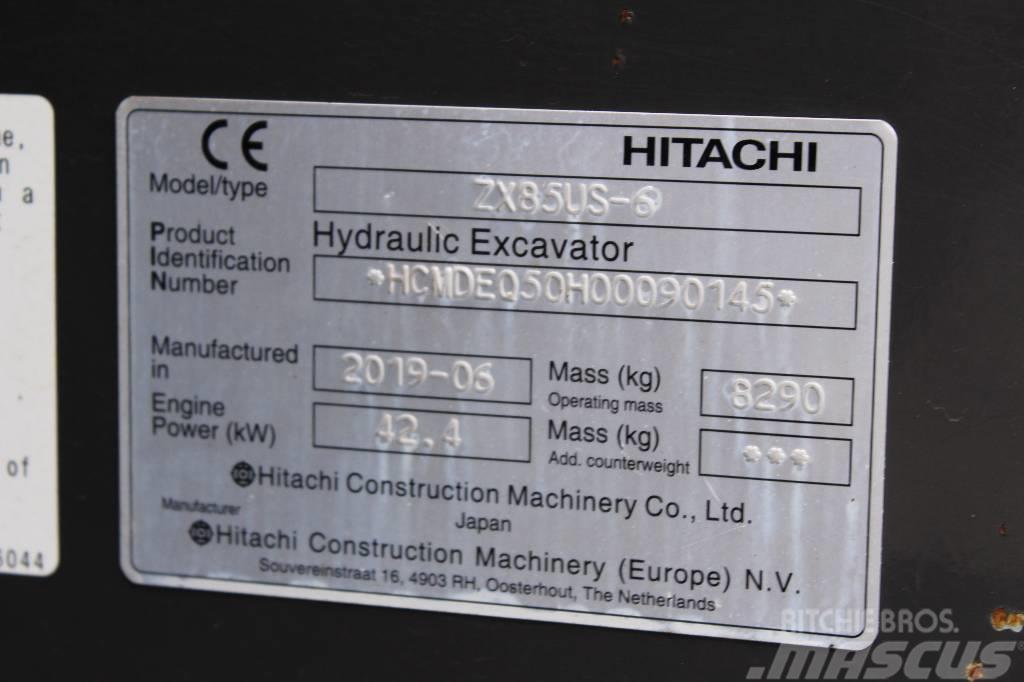 Hitachi ZX 85 US-6 / Uusi Engcon, Rasvari, Huollettu! Vidēja lieluma ekskavatori 7 t - 12 t