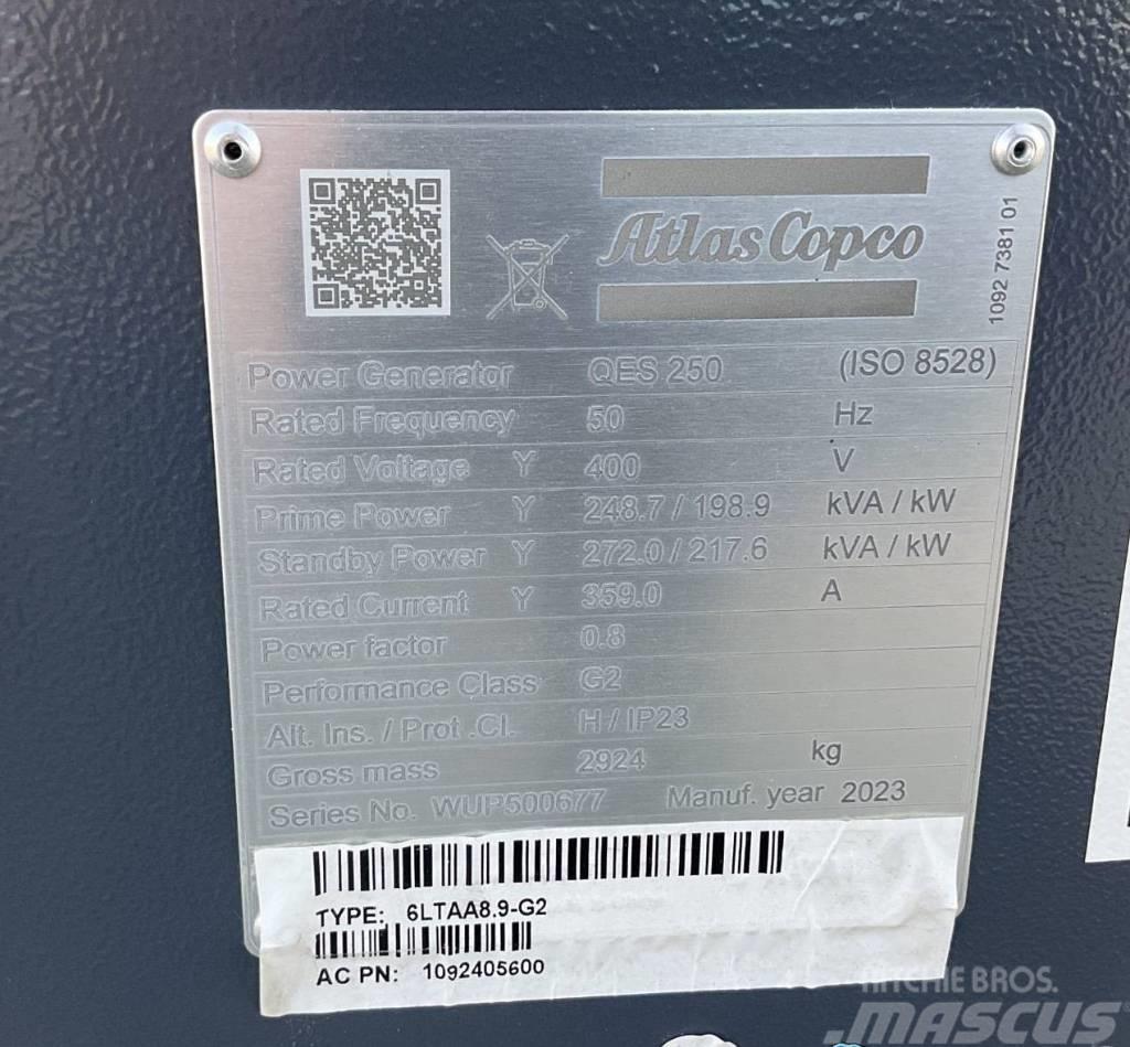 Atlas Copco QES 250 Super Silent Nowy Unused Dīzeļģeneratori