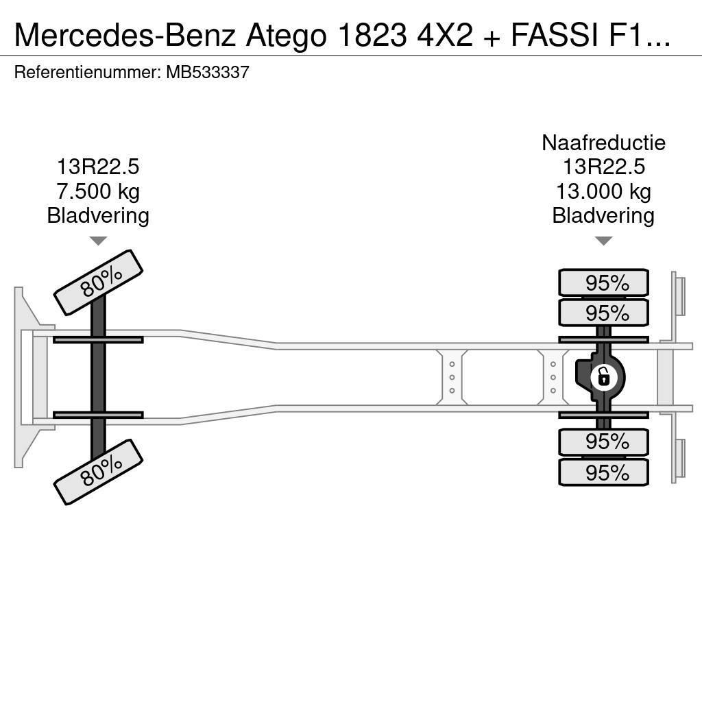 Mercedes-Benz Atego 1823 4X2 + FASSI F110A.21 + TIPPER - MANAUL Pašizgāzējs