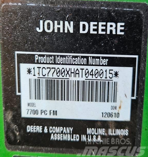 John Deere 7700 Golfa tehnika