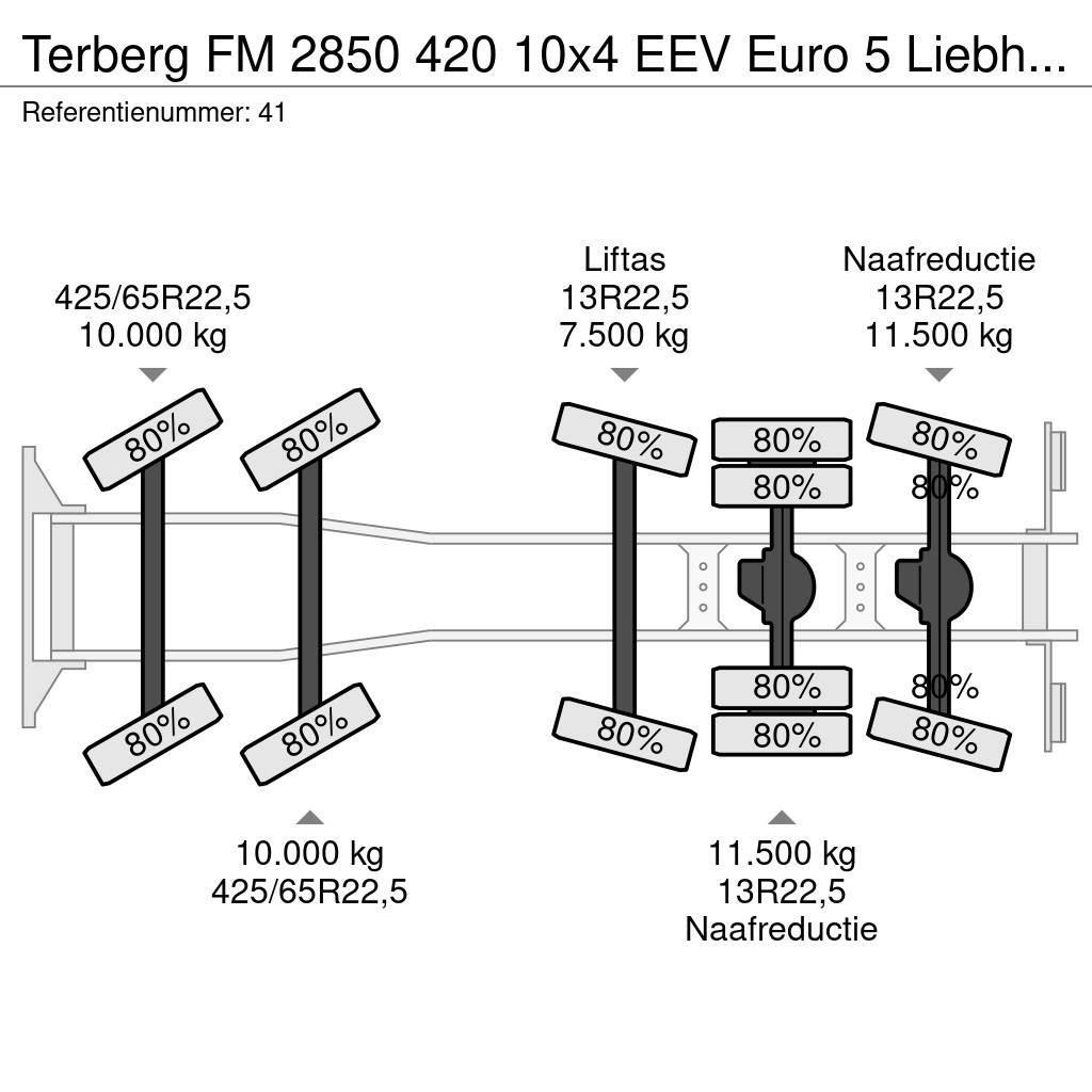 Terberg FM 2850 420 10x4 EEV Euro 5 Liebherr 15 Kub Mixer! Betonvedēji
