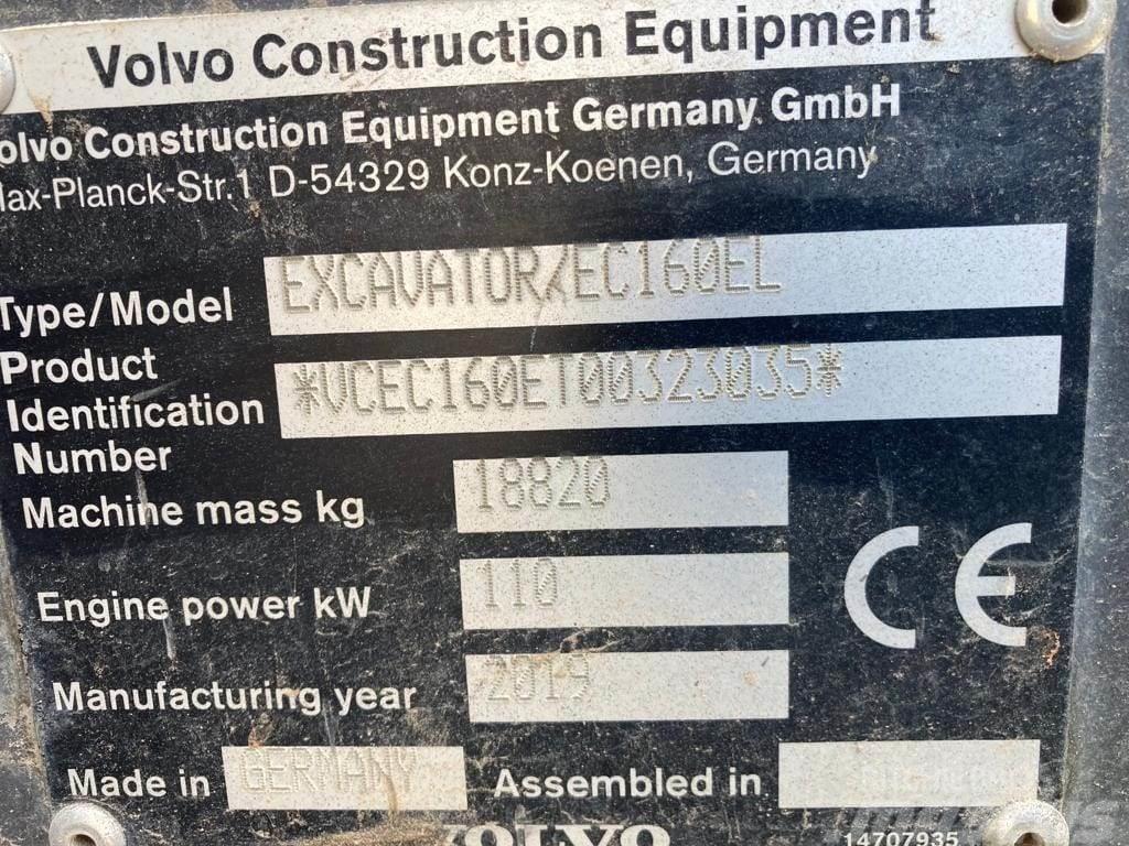 Volvo EC160EL Kāpurķēžu ekskavatori