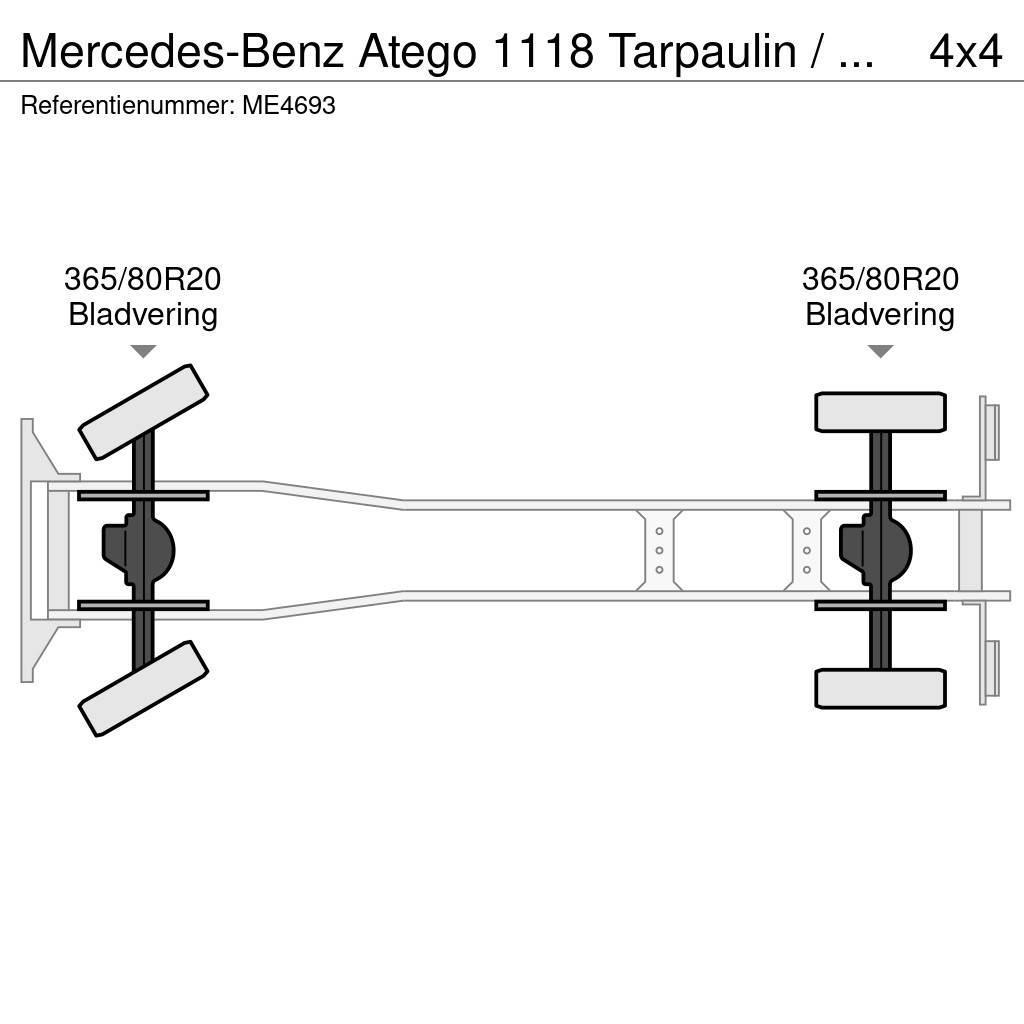 Mercedes-Benz Atego 1118 Tarpaulin / Canvas Box Truck Ugunsdzēšamā tehnika