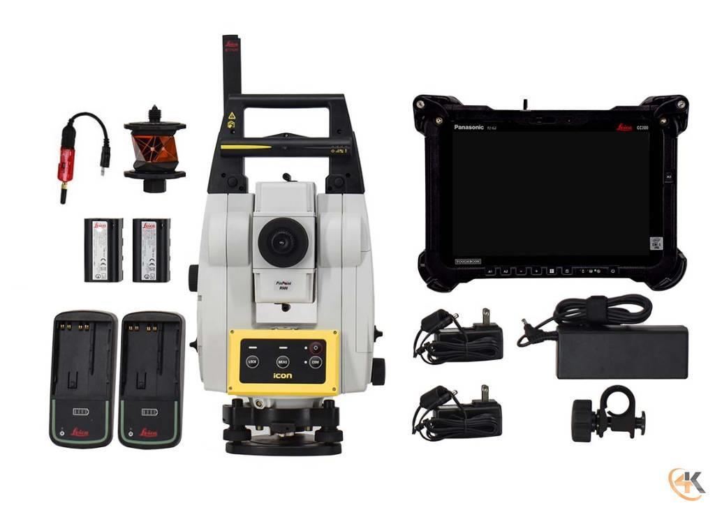 Leica NEW iCR70 Robotic Total Station w/ CC200 & iCON Citas sastāvdaļas