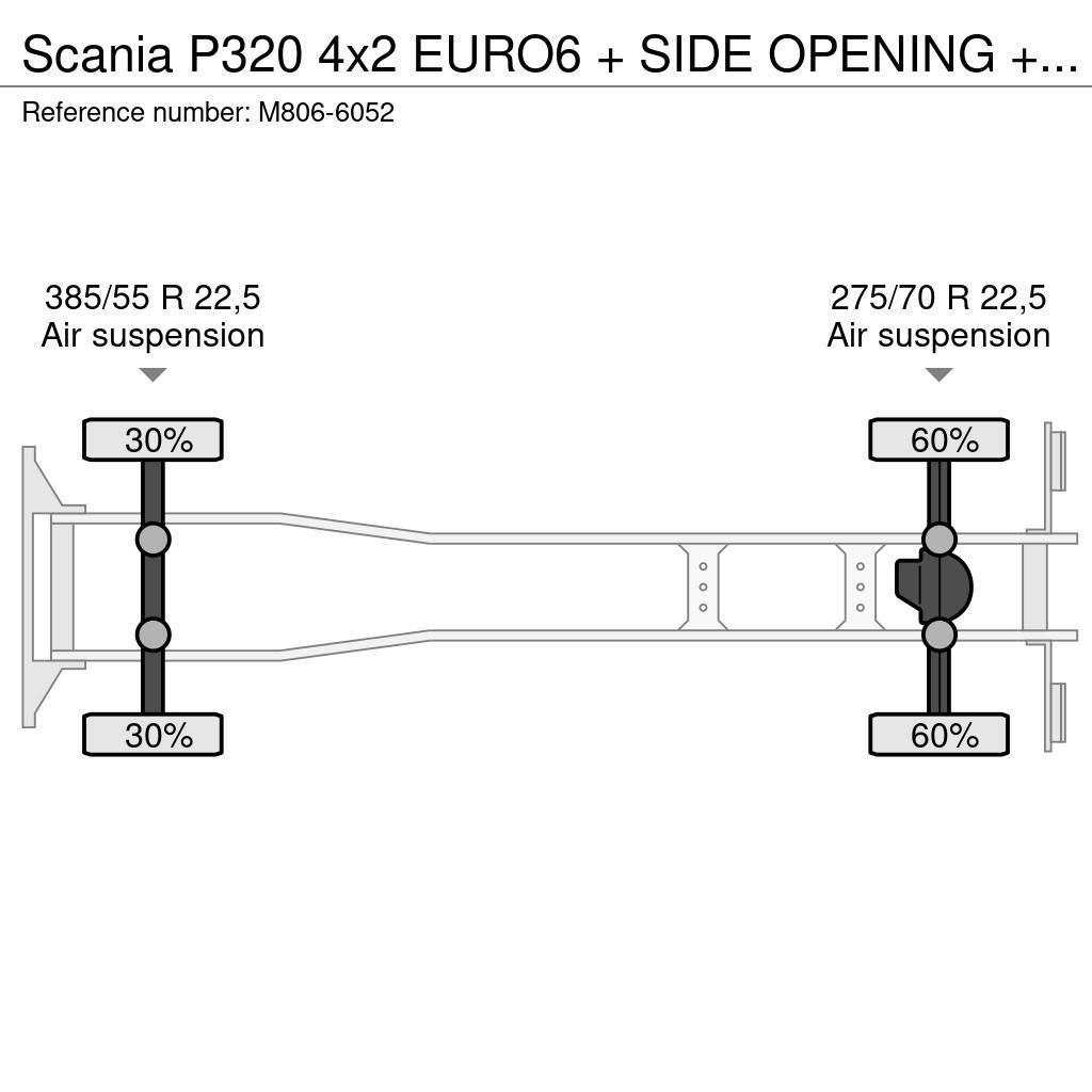 Scania P320 4x2 EURO6 + SIDE OPENING + LIFT Furgons