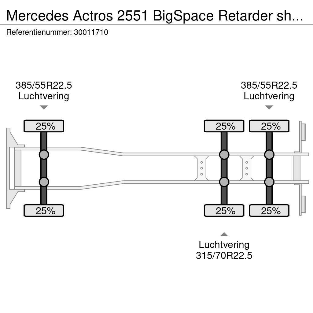 Mercedes-Benz Actros 2551 BigSpace Retarder showtruck Smagās mašīnas ar konteineriem