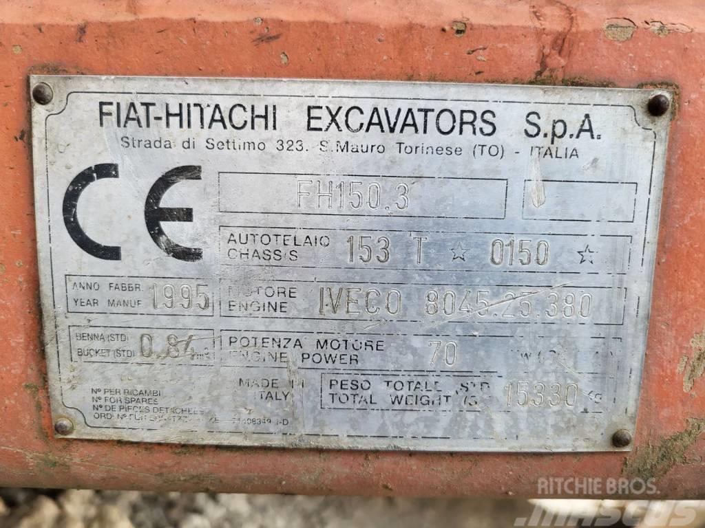 Fiat-Hitachi FH150.3 Kāpurķēžu ekskavatori