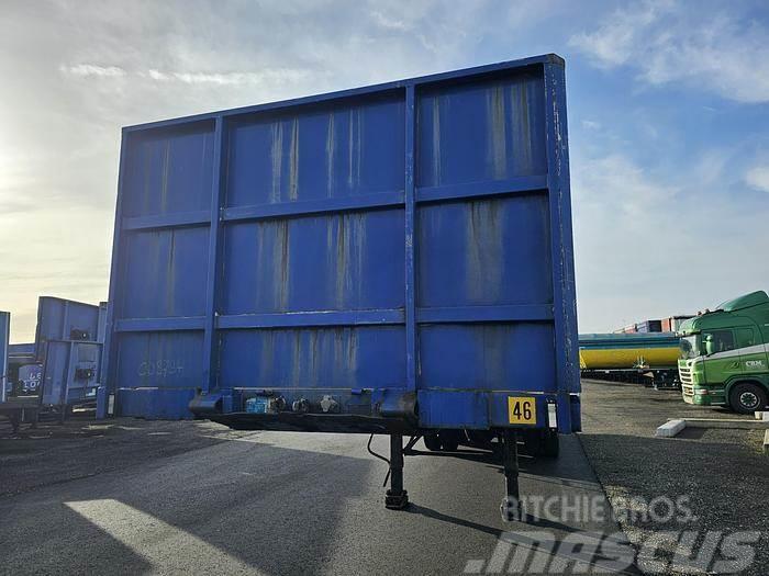 Contar B1828 dls| heavy duty| flatbed trailer with contai Tents treileri