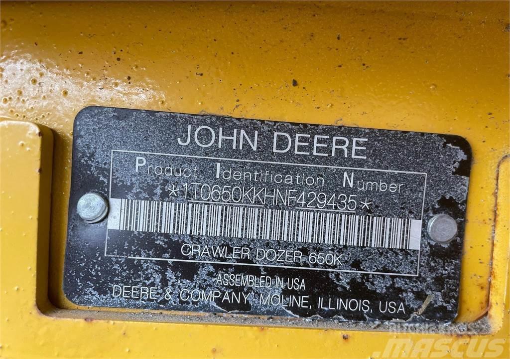 John Deere 650K LGP Kāpurķēžu buldozeri