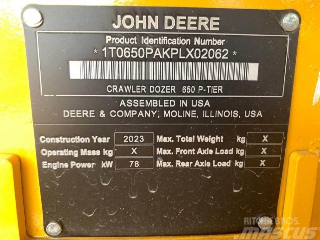 John Deere 650P LGP Kāpurķēžu buldozeri