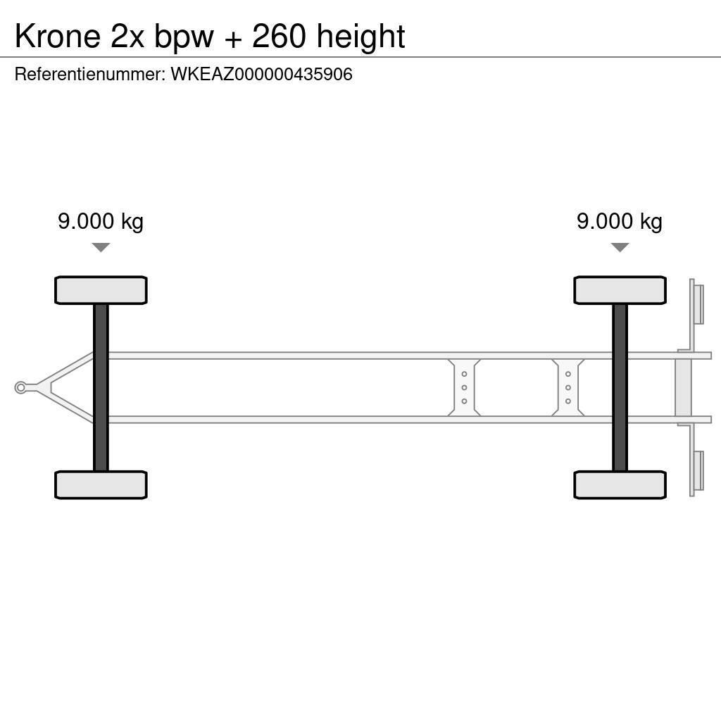 Krone 2x bpw + 260 height Tents