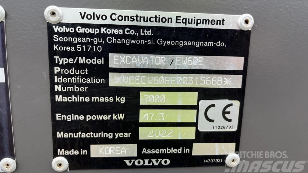 Volvo EW60E Ekskavatori uz riteņiem
