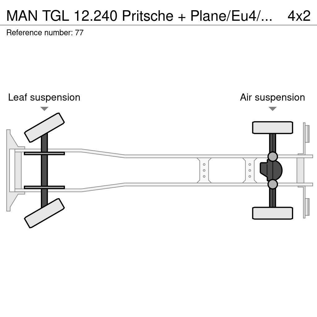 MAN TGL 12.240 Pritsche + Plane/Eu4/LBW Tents