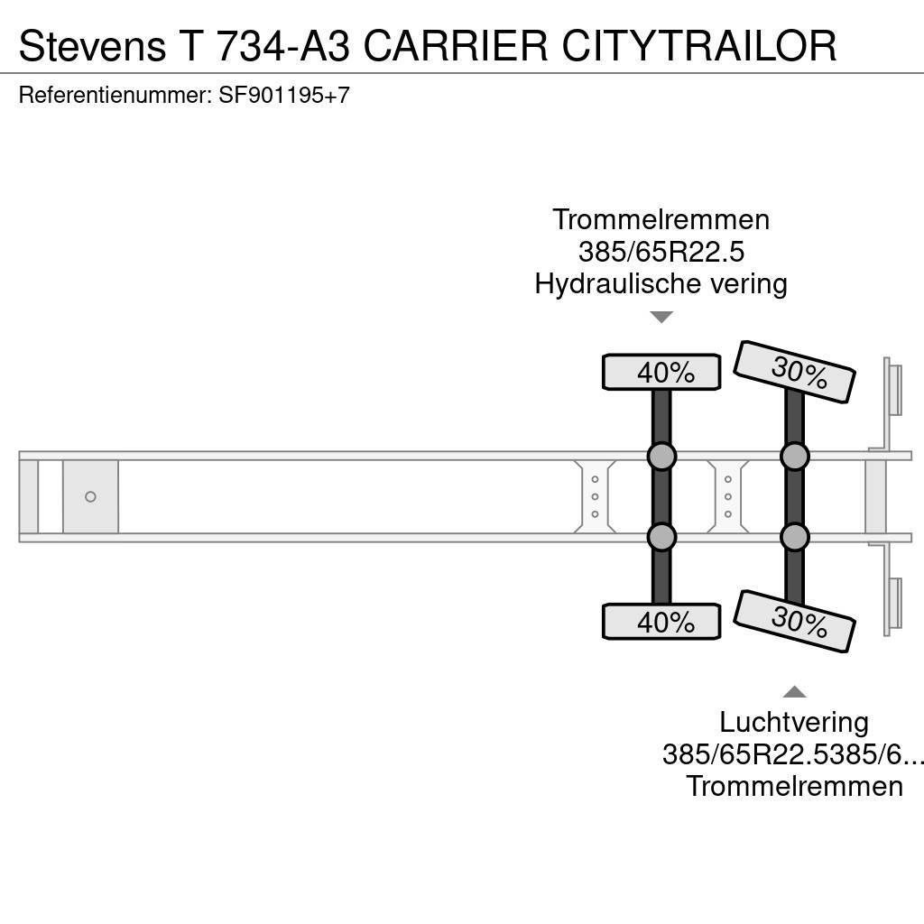 Stevens T 734-A3 CARRIER CITYTRAILOR Piekabes ar temperatūras kontroli