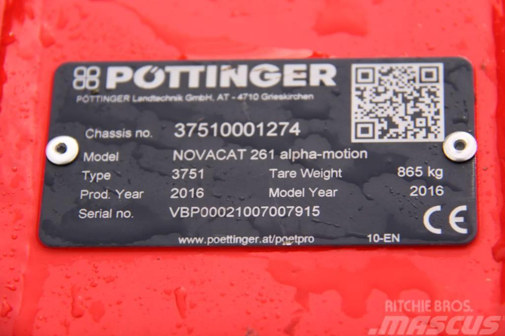 Pöttinger Novacat Alpha-Motion 261 Piekabināmās pļaujmašīnas