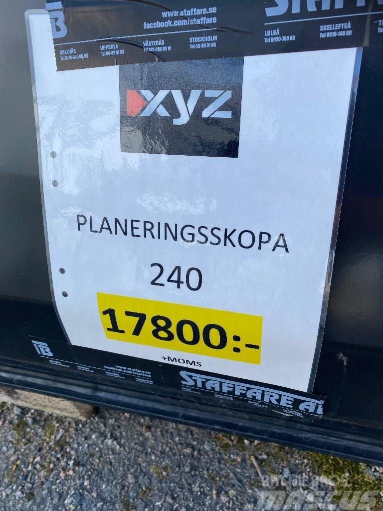 XYZ Planeringsskopa 240 Frontālo iekrāvēju papildaprīkojums