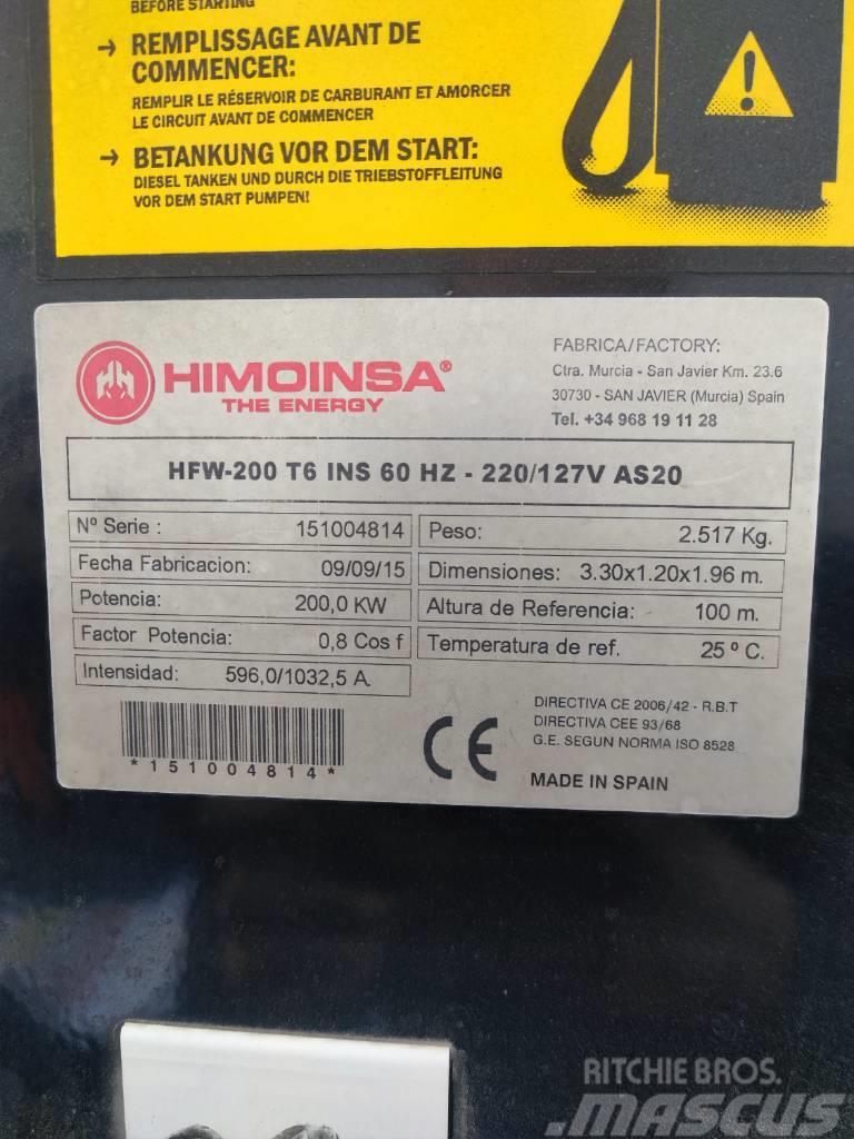 Himoinsa HFW-200T6 Dīzeļģeneratori