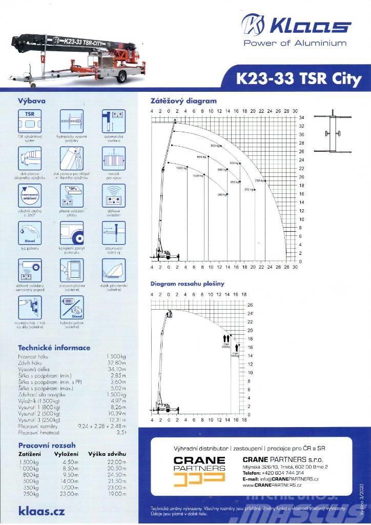 Klaas K 23-33 RS City Torņa krāni