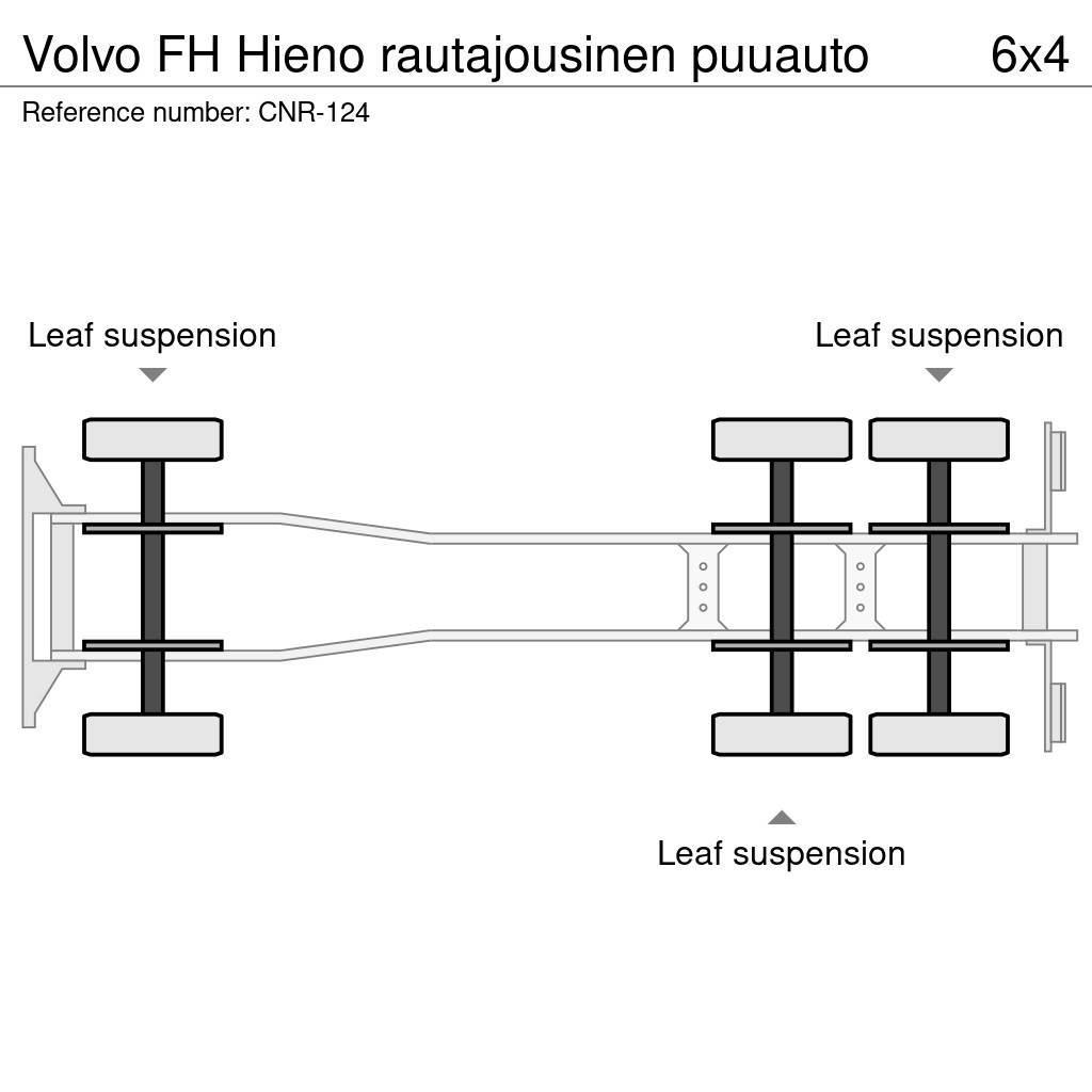 Volvo FH Hieno rautajousinen puuauto Kokvedēji