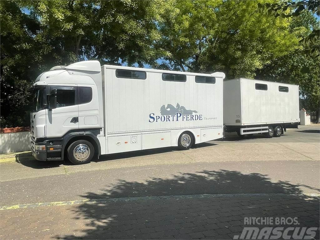 SCANIA R310 mit Spier Hänger 15 Pferde Dzīvnieku pārvadāšanas transports