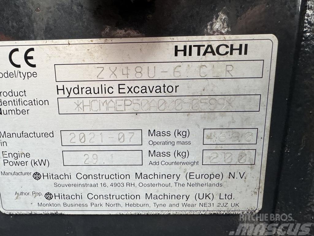Hitachi zx48U-6 Mini ekskavatori < 7 t