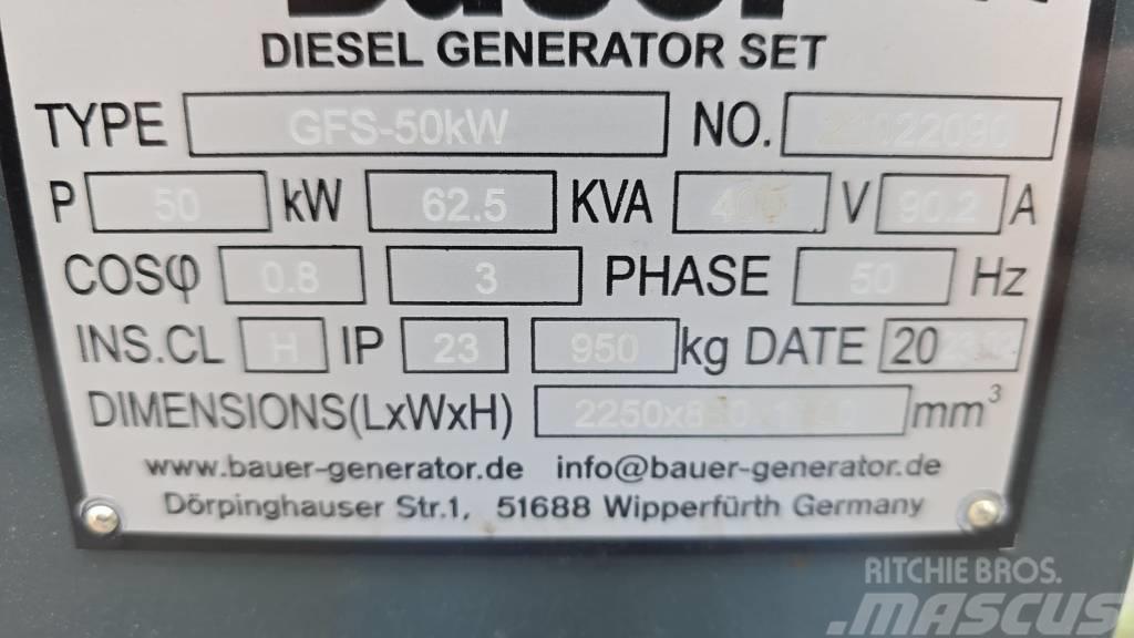 Bauer GFS-50KW Dīzeļģeneratori