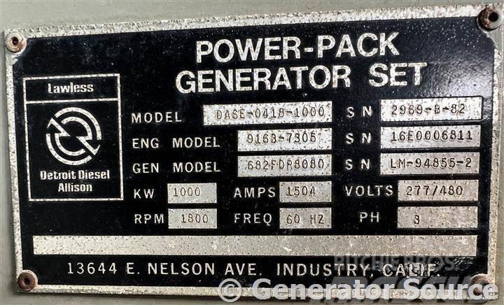 Detroit 1000 kW - JUST ARRIVED Dīzeļģeneratori