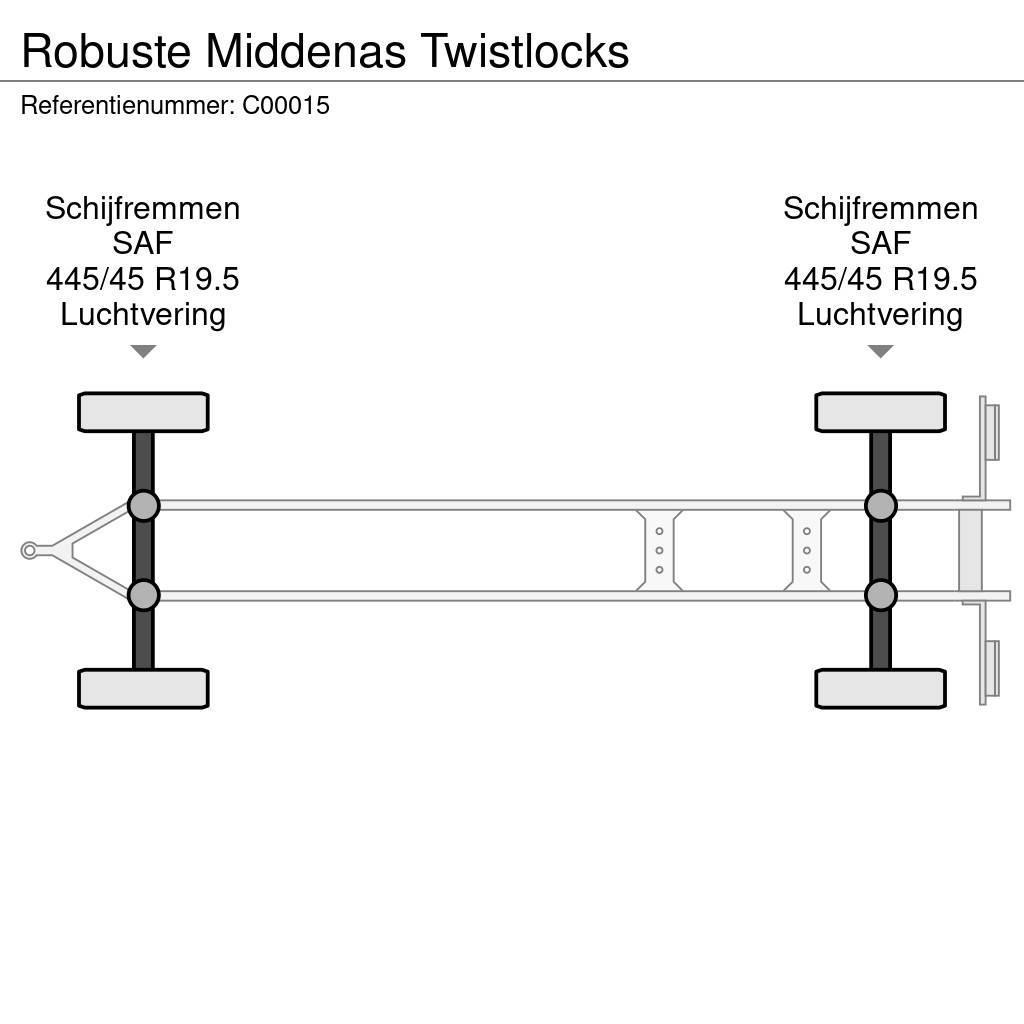 Robuste Middenas Twistlocks Platformas/izkraušana no sāniem