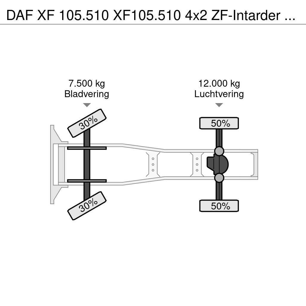DAF XF 105.510 XF105.510 4x2 ZF-Intarder Euro 5 ADR Vilcēji