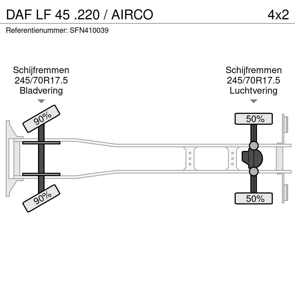 DAF LF 45 .220 / AIRCO Platformas/izkraušana no sāniem