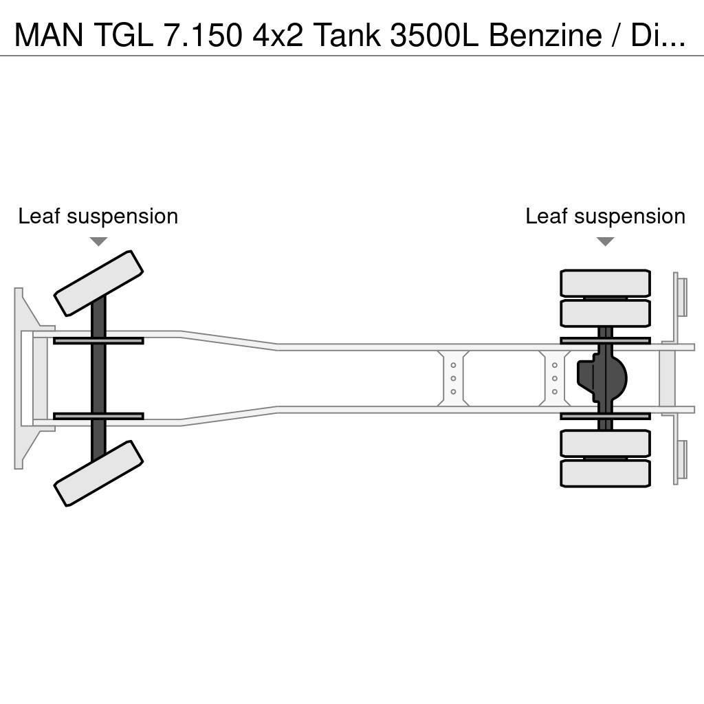 MAN TGL 7.150 4x2 Tank 3500L Benzine / Diesel Autocisterna