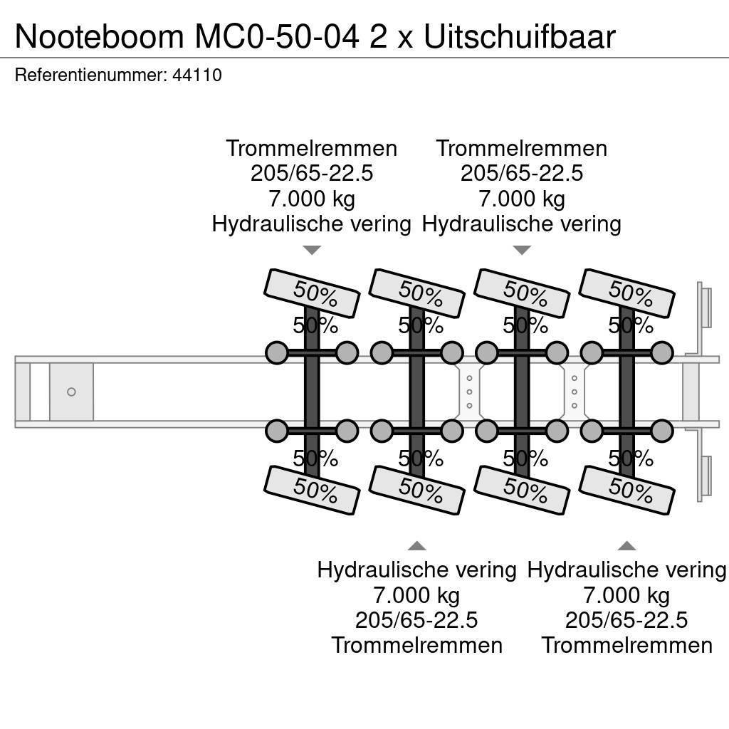 Nooteboom MC0-50-04 2 x Uitschuifbaar Zemie treileri