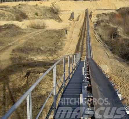  470 m conveyor belt system Landbandanlage Atkritumu konveijeri