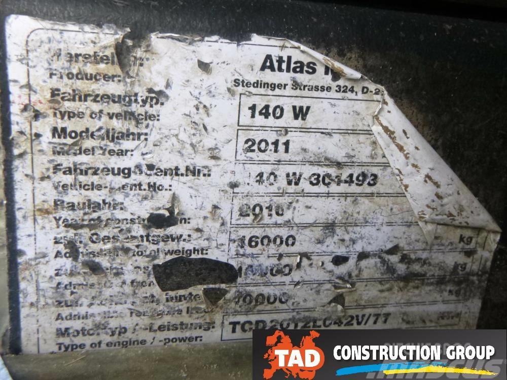 Atlas 140 W Ekskavatori uz riteņiem