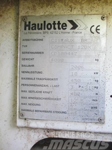 Haulotte Compact 12 DX Šķerveida pacēlāji