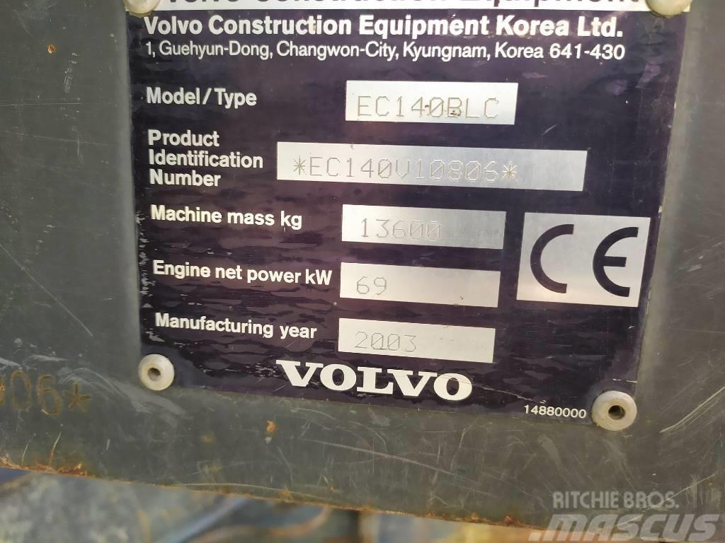 Volvo EC 140 B LC Kāpurķēžu ekskavatori