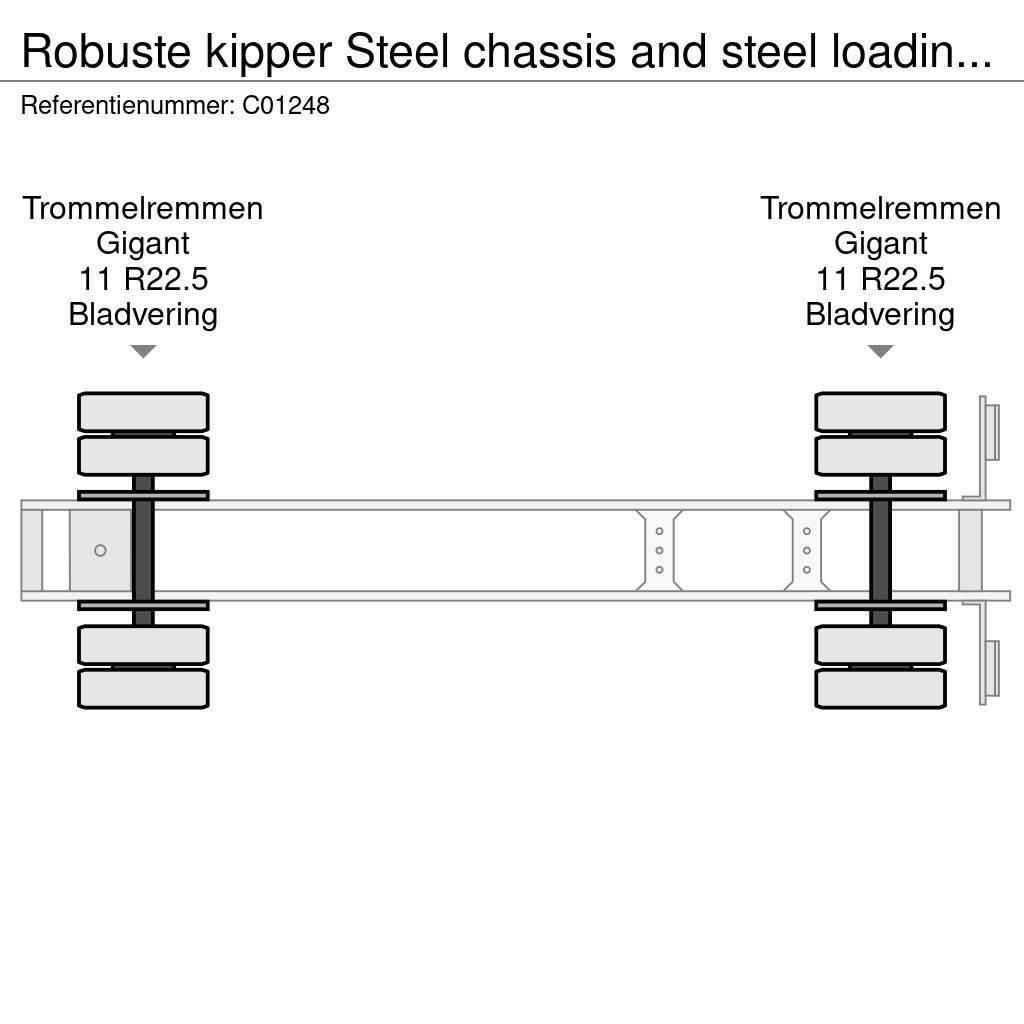 Robuste kipper Steel chassis and steel loading platform Piekabes pašizgāzēji