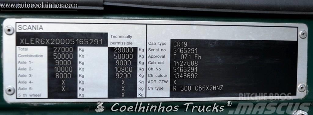 Scania R 500 Smagās mašīnas ar konteineriem