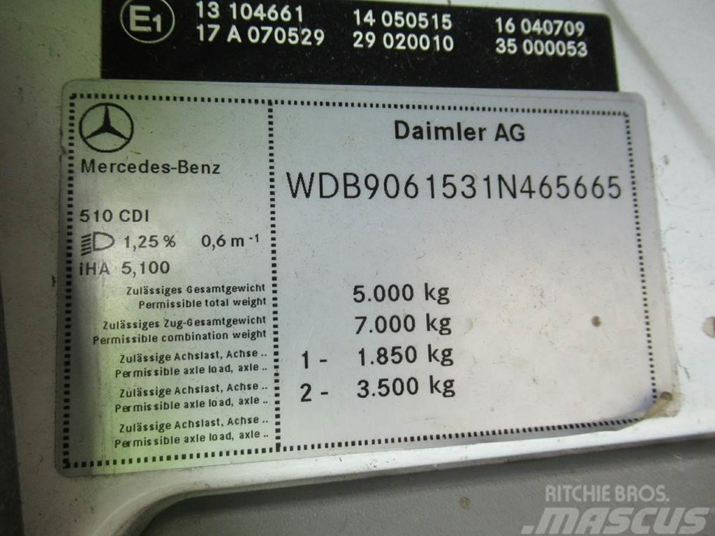Mercedes-Benz Sprinter 510CDI Kipper + Zij-belading Side-loader Atkritumu izvešanas transports