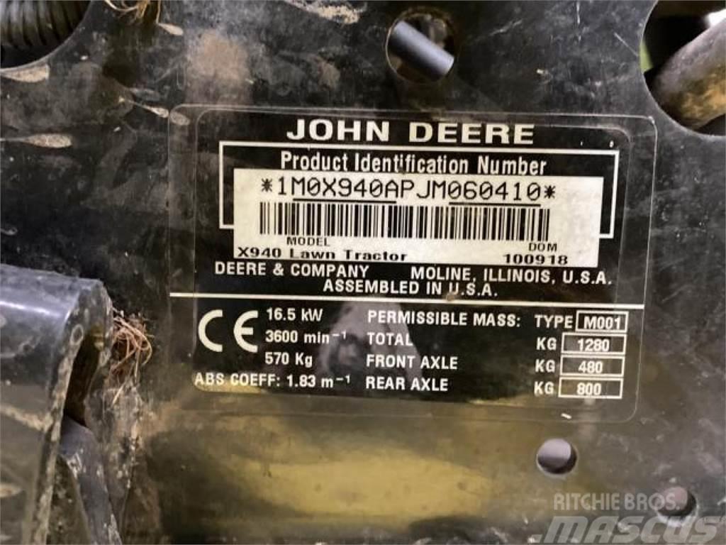 John Deere X940 Stumjamās pļaujmašīnas