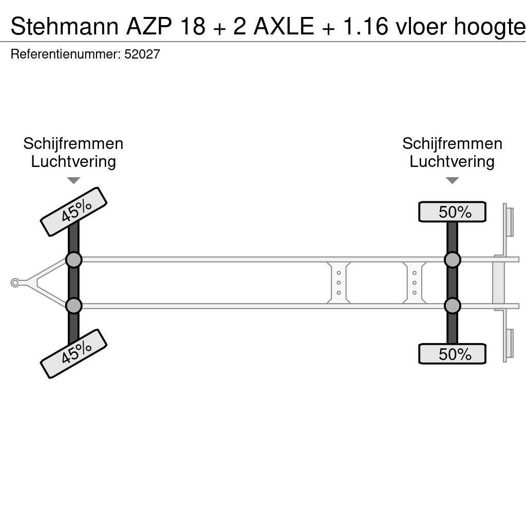Stehmann AZP 18 + 2 AXLE + 1.16 vloer hoogte Tents