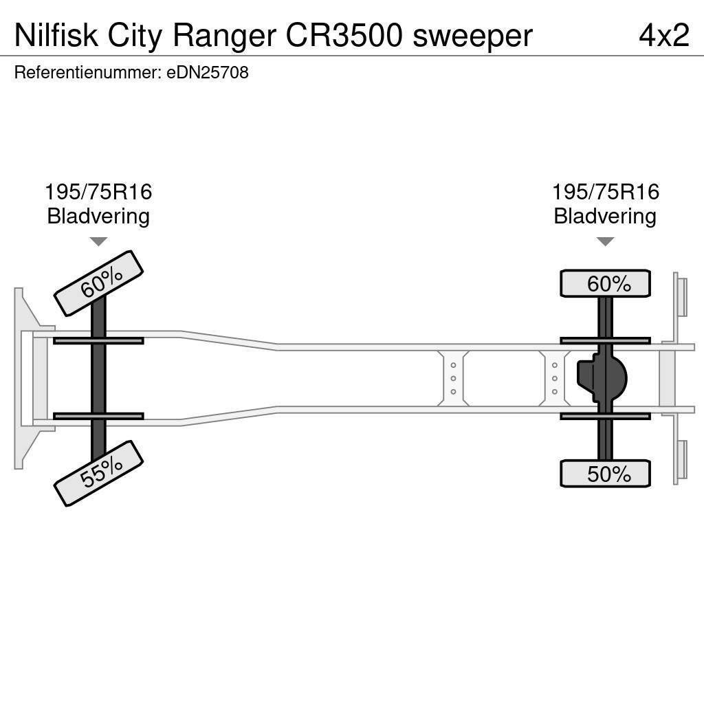 Nilfisk City Ranger CR3500 sweeper Kombinētās vakumsūkņa mašīnas