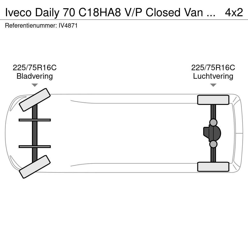 Iveco Daily 70 C18HA8 V/P Closed Van (3 units) Furgons