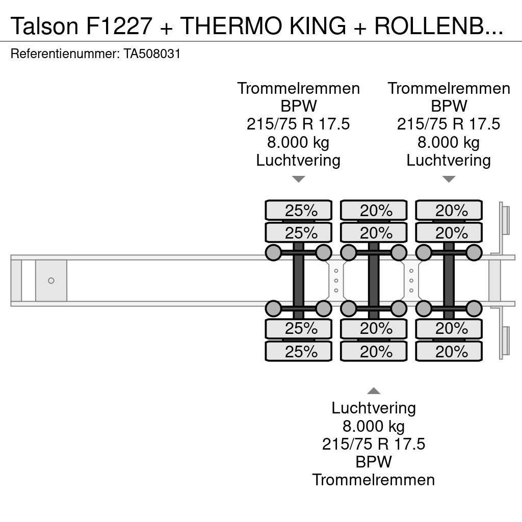 Talson F1227 + THERMO KING + ROLLENBANEN - MEGA Piekabes ar temperatūras kontroli