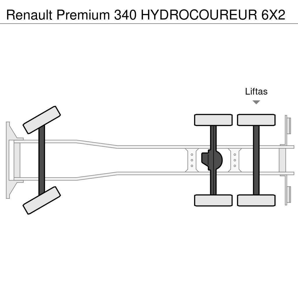 Renault Premium 340 HYDROCOUREUR 6X2 Kombinētās vakumsūkņa mašīnas