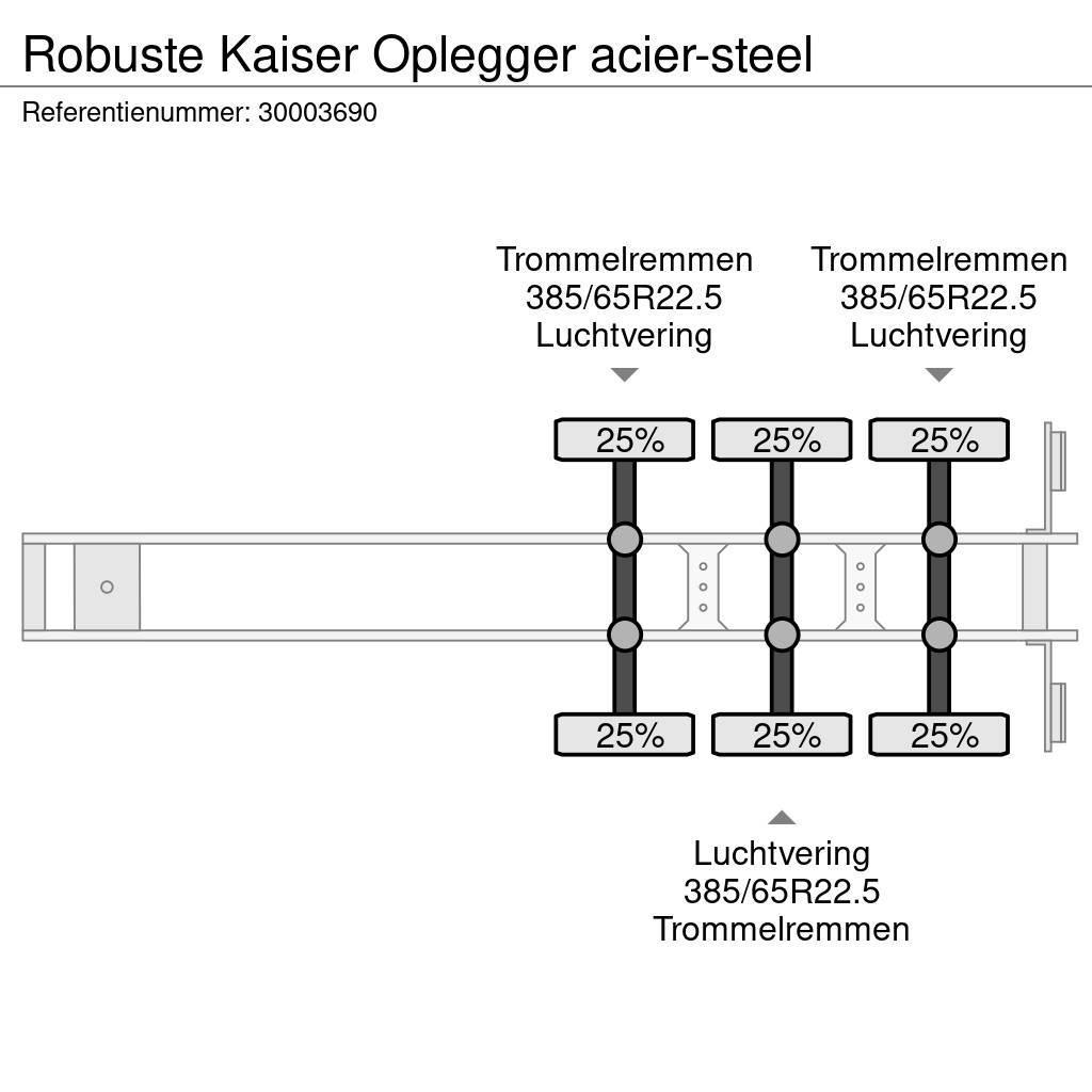 Robuste Kaiser Oplegger acier-steel Tents treileri