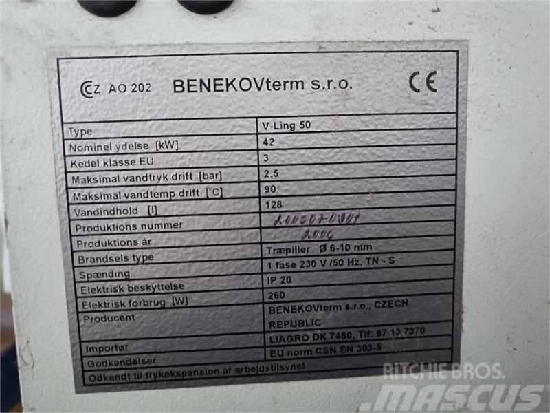  Benekov  Ling 50 med skorsten Biomasas apkures katli un krāsnis