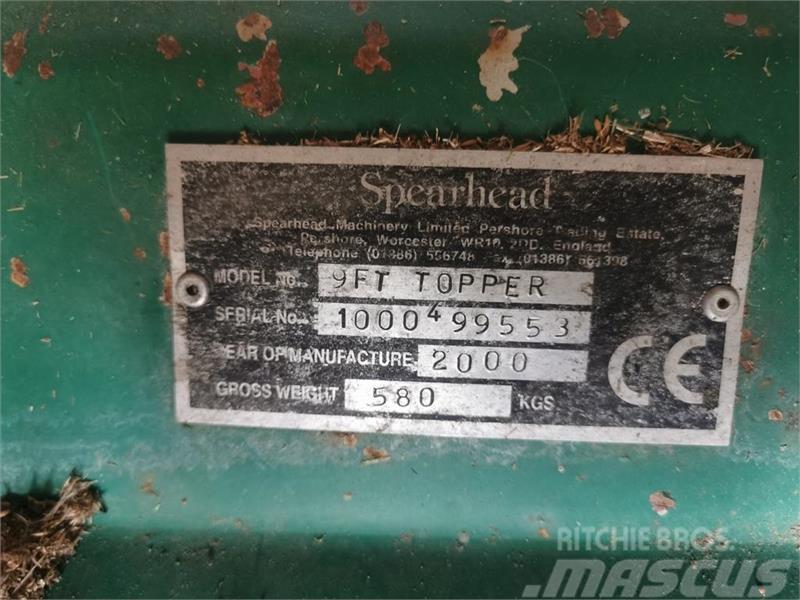 Spearhead 9FT Topper, Afpudser. 280 cm Pļaujmašīnas