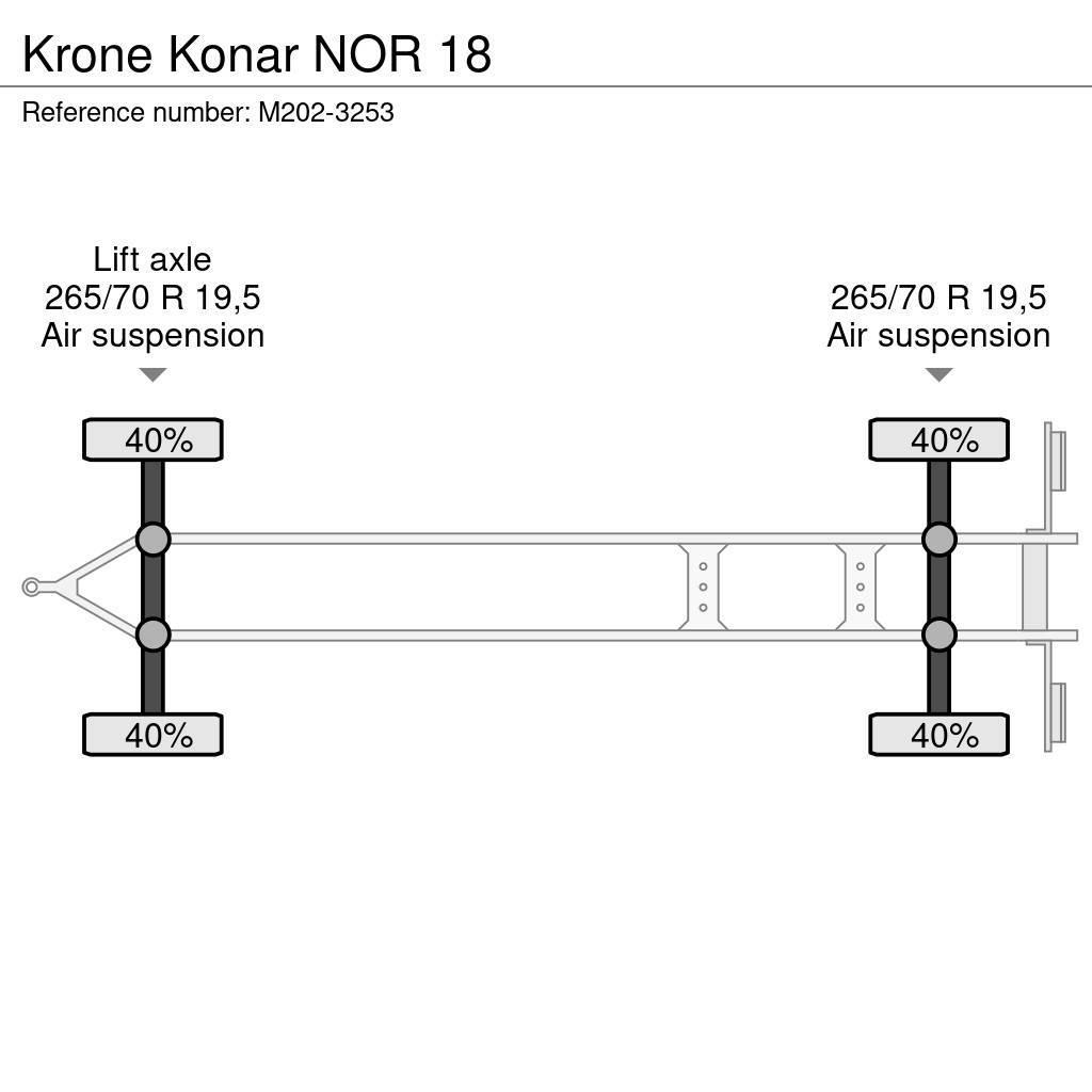 Krone Konar NOR 18 Platformas/izkraušana no sāniem