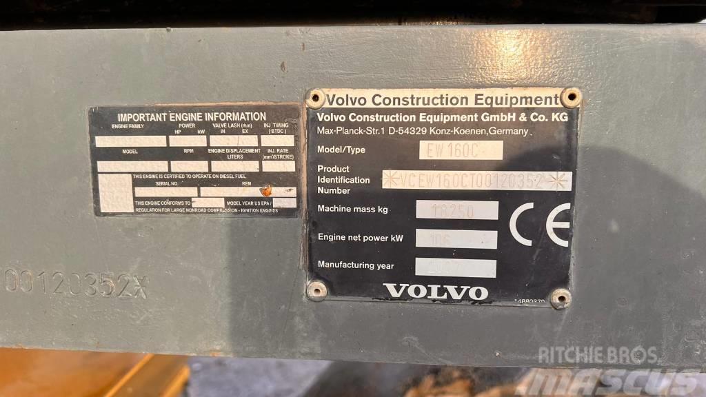 Volvo EW 160 C Ekskavatori uz riteņiem